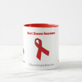 Mug Cardiopathie Ruban rouge (Centre)