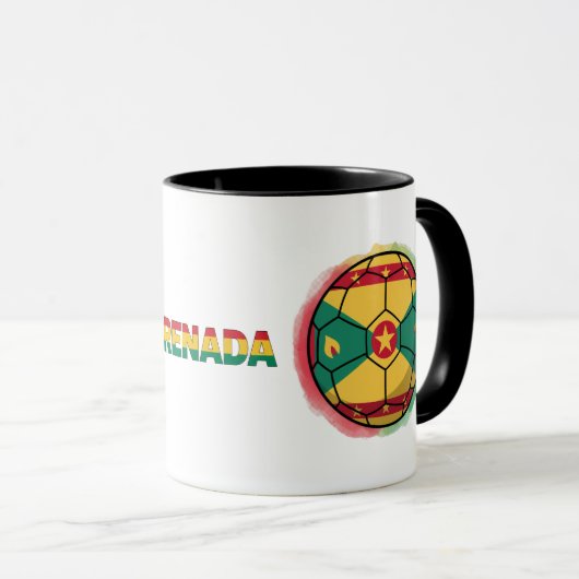 Mug Caribbean Futbol – Édition Grenade (Devant droit)