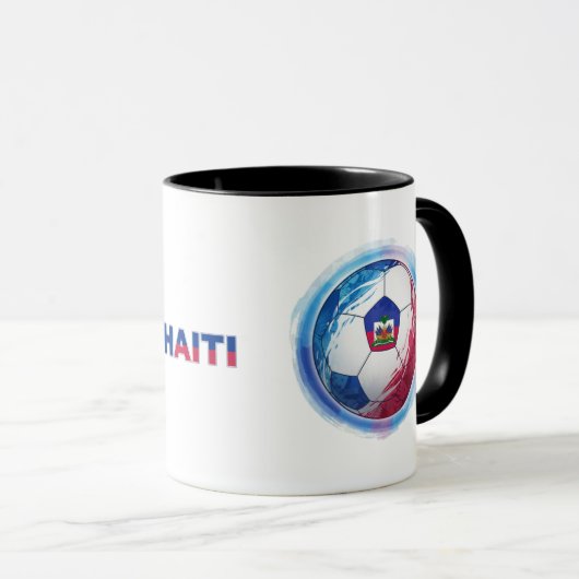 Mug Caribbean Futbol – Édition Haïti (Devant droit)