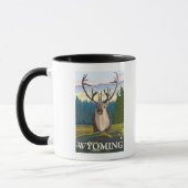Mug Caribou en pleine nature - Wyoming (Gauche)