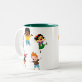 Mug caricaturale pour cinq enfants (Devant gauche)