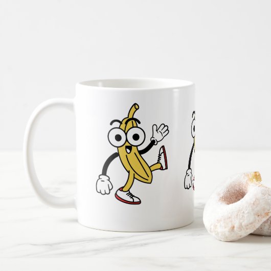 Mug Caricature à la banane (Avec donut)