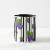 Mug Caricature abstraite sans couture ligne rayée de p (Centre)