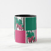 Mug Caricature abstraite sans couture ligne rayée de p (Centre)