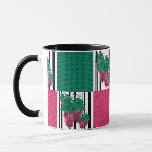 Mug Caricature abstraite sans couture ligne rayée de p (Gauche)