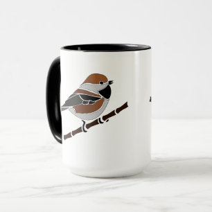 Mug Caricature adorable boréale pour oiseaux de poule