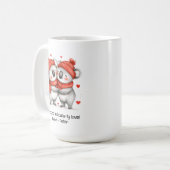 Mug Caricature adorable Koalas Love Hearts Valentine C (Devant gauche)