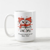 Mug Caricature adorable Koalas Love Hearts Valentine C (Gauche)