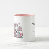 Mug Caricature adorée Koala Coeurs Saint Valentin (Centre)
