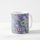 Mug Caricature amusante Abstraite fleurs fleuris enfan (Devant droit)
