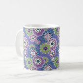 Mug Caricature amusante Abstraite fleurs fleuris enfan (Devant gauche)