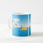 Mug Caricature amusante de Shark Volleyball (Devant gauche)