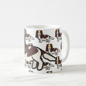 Mug Caricature anglaise Springer Spaniel Liver Tri (Devant droit)