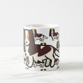 Mug Caricature anglaise Springer Spaniel Liver Tri (Centre)