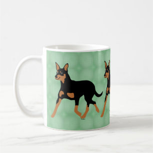 Mug Caricature Australian Kelpie Trotting 2