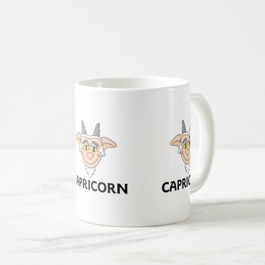 Mug Caricature Capricorne Chèvre (Devant droit)