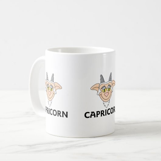 Mug Caricature Capricorne Chèvre (Devant gauche)