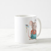 Mug Caricature d'animal mignon de souris (Devant droit)