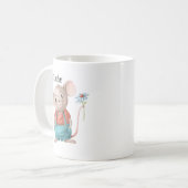 Mug Caricature d'animal mignon de souris (Devant gauche)