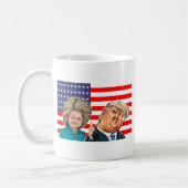 Mug Caricature d'atout et de Hillary (Gauche)