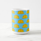 Mug Caricature de Casquette dur jaune (Centre)