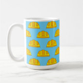 Mug Caricature de Casquette dur jaune (Gauche)