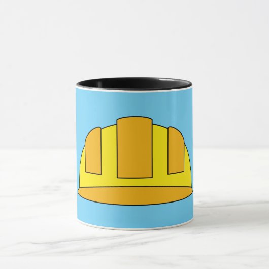 Mug Caricature de Casquette dur jaune (Centre)