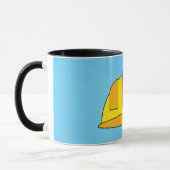 Mug Caricature de Casquette dur jaune (Gauche)