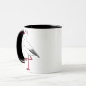 Mug Caricature de cigogne (Devant gauche)