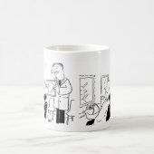 Mug Caricature de coiffeur ou coiffeur (Centre)