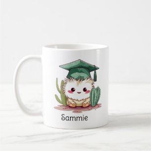 Mug Caricature de Cute Kawaii Graduation personnalisée
