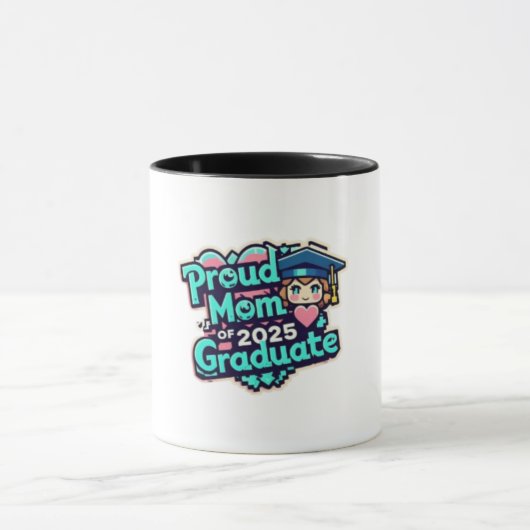 Mug Caricature de la maman 2025 (Centre)