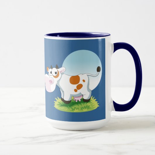 Mug Caricature de la vache folle (Droite)