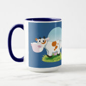 Mug Caricature de la vache folle (Gauche)
