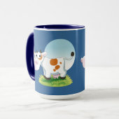 Mug Caricature de la vache folle (Devant gauche)