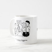 Mug Caricature de l'agence de rencontres. Drôle (Devant gauche)