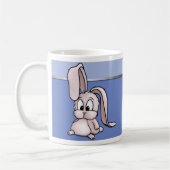 Mug Caricature de lapin rose mignon (Gauche)