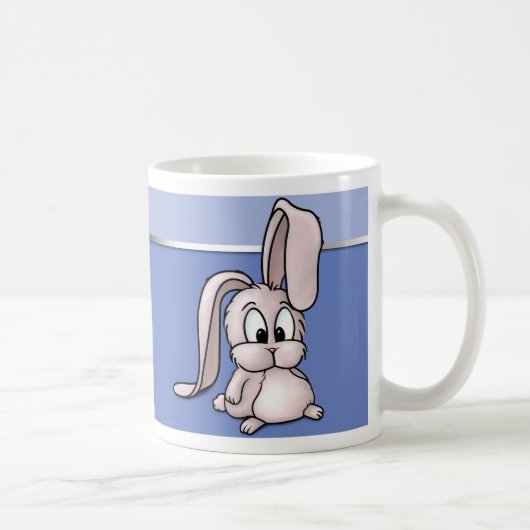 Mug Caricature de lapin rose mignon (Droite)