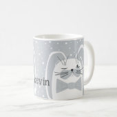 Mug Caricature de lapin, symbole 2023. (Devant droit)