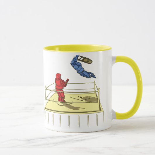 Mug Caricature de lutte robotique mignonne (Droite)