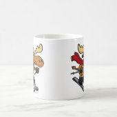 Mug Caricature de Moose Skier| choisir la couleur arri (Centre)