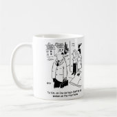 Mug Caricature de rencontres en ligne (Gauche)