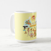 Mug Caricature de San Diego en Californie (Devant gauche)