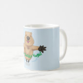 Mug Caricature de saut de quokka mignon (Devant droit)