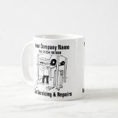 Mug Caricature d'entretien et de réparation de voiture (Devant gauche)