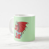 Mug Caricature Dragon Rouge (Devant gauche)