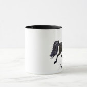 Mug Caricature du cheval friésien (Centre)