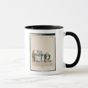 Mug Caricature du dort dine', de Qui d'un sommeil