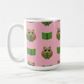 Mug Caricature du livre de lecture de la Chouette (Gauche)