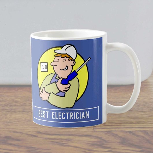 Mug Caricature électronique avec votre nom Choice.